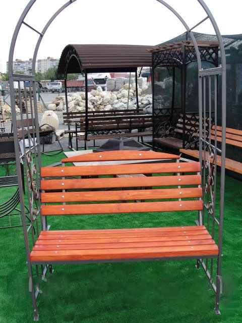 Садова лавка-арка (120х210 см) MS-LAS-06-210